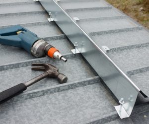 It made a barrier to the snow guard on the edge of a metal roof
